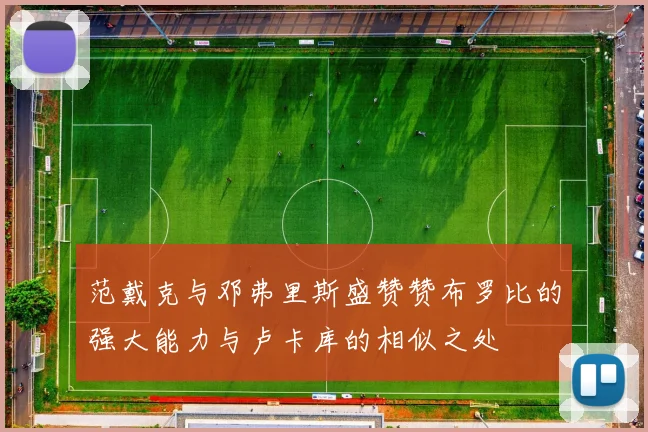范戴克与邓弗里斯盛赞赞布罗比的强大能力与卢卡库的相似之处